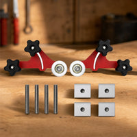 Carpentry Guide with Rollers Smooth Positioning Fixture Easy to Use Hardware for Woodworkers, Table Woodcutting Machinery