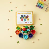 Fine Movement Skills Bead Placing Learning Toy Hand-Eye Coordination Child-Centered Bead Sorting Set Safe Materials Wooden Color Sorting Cup Portable for Preschoolers, Kids, Toddlers, Preschool, Classroom, Homeschool