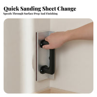 Wall Corner Sander Aluminum Alloy 90-Degree Corner Sander Compact Hook-and-Loop Backing