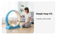 Super-QuietQuiet Cat Exercise Wheel Easy Assembly Cat jogning Wheel Minimalist Design Pet Treadmill Energy Outlet for felines, Apartment Living, Indoors, Home