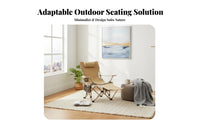 Foldable Design Adjustable Reclining Lounger High Back Support Reclining Camp Lounger with Footrest Heavy Duty Folding Chair Breathable for Campers, Beachgoers, Anglers, Camping, Restping, Beach, Fishing