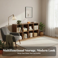 Freely Combinable Cube Storage Organizer Multipurpose Accessible Cube Bookcase Large Capacity Multi-Compartment Shelf Modern Design for Students, Homeowners, Office Workers, Dormitory, Living Room, Bedroom, Entryway
