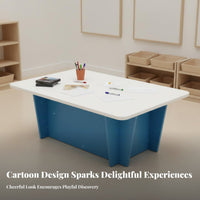 Childrens Sand Table Versatile Construction Block Table children's Furniture for Preschoolers, Young Children, Shopping Mall, Playroom, Kindergarten