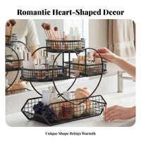Large Capacity Vanity Countertop Storage Shelf Space Saving Multi-Tier Cosmetic Rack Elegant Design for Women, Adults, Desktop, Bedroom