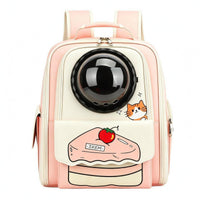Feline Backpack Carrier Transparent Dome Space Capsule Carrier Padded Straps