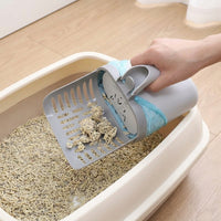 Cat Litter Scooper with Deep Bucket, PP Material Litter Sifter and Cat Scooper for Large Capacity Waste Management in the Litter Tray Holder