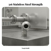 Cyclonic Spray Nozzle 316 Stainless Steel Nozzle High Stream Spray Head for Desulfurization, Dust Removal, Cooling