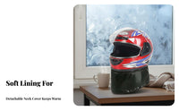 For All Genders Design Electric Bike Helmet Removable Neck Warmer Full Face Helmet Anti-Fog Visor for Men, Women, Daily Commuting
