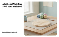 Round Crochet Blocking Board Evenly Spaced Holes Knitting Blocking Board Stainless Steel Craft Tool Smooth for Shaping Crocheted Pieces