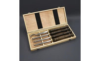 4-Piece Woodturning Set Hook-Shaped Cutting tool Wood Lathe Turning Tools Carving Tool Set for DIY Woodworkers