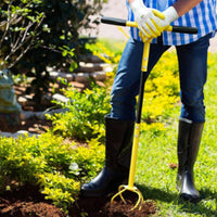 Detachable Design Garden Claw Cultivator Heavy Duty Steel Construction Garden Claw Tines Twist Tiller Rust Resistant for Seniors, Lawn, Flower Beds, Vegetable Plot