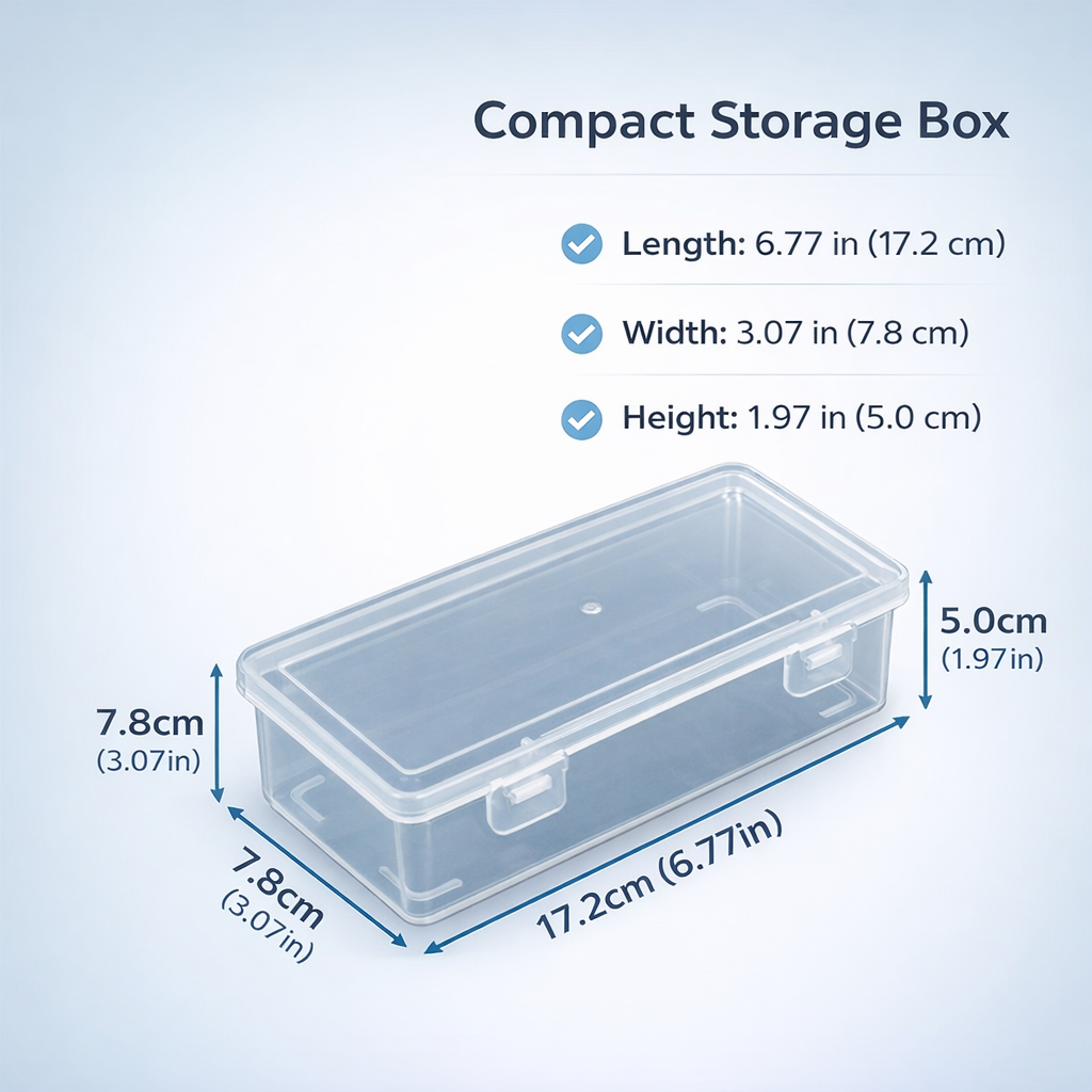 Storage Boxes for Shelves with Flip Lid, Rectangular Organizer for Desktop Stationery, Lightweight PP Container for Students
