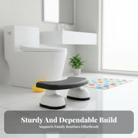 Toilet Squatting Stool Anti-Slip Potty step easily to Clean for Home, Kids, Adults
