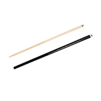 Black Section Billiard Cue Stick Tapered Solid Wood Cue Leather Tip