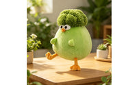 Broccoli Chicken Stuffed Soft Cartoon Broccoli Chicken Doll Stuffed Figure Cute Design for Home Decor
