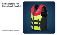 Grown-up Flotation Vest Adjustable Straps Kayaking Flotation Vest Buoyancy Aid Vest Quick-Dry Material Lightweight for Men
