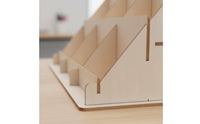 Step Shelf Organizer Versatile Use Wooden Display Rack Easy Assembly Desktop Book Stand Students