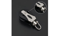 Stainless Steel Single Pulley Compact Rope Pulley Corrosion-Resistant Block Heavy-Duty for Sailors, Marine Rigging