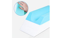 Contoured Leg Elevation Pillow Removable Cover Memory Foam Leg Pillow Supportive Soft for Adults, Side Sleepers, Bed, Recovery, Sofa