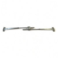 Long Flat Arms Drum Cymbal Sizzler Adjustable Clamp Cymbal Sizzler Silver Silver-Toned Percussion Accessory Riveted Ends