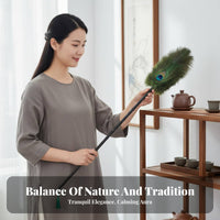 Peacock Feather Brush Decorative Fine cleanseing Brush Soft and Nonscuff