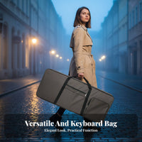 61 Key Keyboard Bag Waterproof 61 Key Keyboard Gig Bag Digital Piano Carrying Case Shockproof Electric Piano Carrying Case