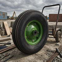 16-Inch Wheel Industrial 30 Mm Mount Wheel Black
