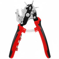 Sharp Punches Leather Belt Hole Puncher Heavy Duty Belt Hole Punch Tool Clean Cut Rotary Punch Tool Ergonomic Grip for Leatherworkers, Crafters, DIY Enthusiasts, Crafting, Workshop