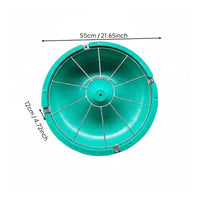 Easy to Clean Round Piglet Feeder Polished Surface Piglet Creep Feeder Chew Resistant Partitioned Pig Trough Long-Lasting for Piglets, Pigsty, Farrowing Crate, Farm