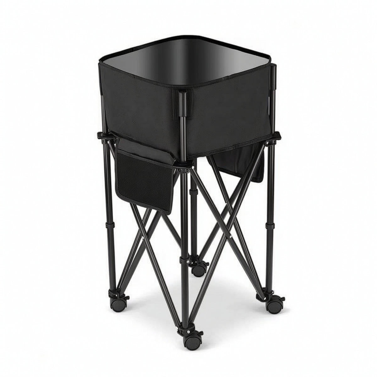 Space-Saving Foldable Storage Rack with Basin Multiuse Collapsible Camping Sink Sturdy Sink Tub BPAcomplimentary for Campers
