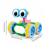 Brightly Colored Motorized Block Set Programmable STEM Robot Kit Educational Toy