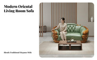 3 Pieces Sofa, Coffee Table, and TV Stand Set New Chinese design TV Stand and Coffee Table Combo Luxury Design Living Room Furniture for Families, Den
