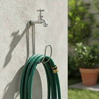 Hose Hook Rustproof Metal Garden Hose Holder Hardware Heavy-Duty Weatherproof for Gardeners, Garage, Patio