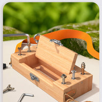 kids Screwdriver Board Assembly Play Wooden Set Educational Plaything