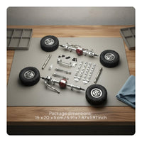 Parts Kit Construction 1/12 Scale RC Car Metal Upgrade Kit Extends Service Life RC Car Metal Axle and Shock Absorption Parts for MN82 LC79 MN78