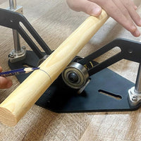 V-Shaped Roller Stand Smooth Rotation Log Rotating Stand Stable Structure Adjustable Height Material Support for Metalworkers, DIY Enthusiasts, Garage