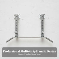 304 Stainless Steel Wall Mounted Pull-up Bar High Weight Capacity Wall Mounted Pull up Bar Multifunctional Home Gym Equipment Ergonomic Design for Fitness Enthusiasts, Athletes, Bodybuilders, Indoor, Strength Training, Garage, Basement