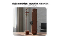 Erhu Professional Grade Chinese Two-Stringed Violin Beginner Friendly Chinese 2-String Violin for Students, Home Rehearsal Performances, Music Lessons