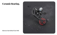 Long-Lasting Rear Derailleur Guide Wheel Lightweight Rear Derailleur Pulley Wide Compatibility for Cyclists, Away-Road Trails, Workshop