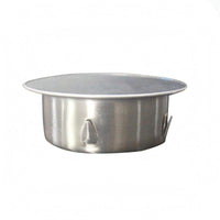 Flat Top Locking Tab Drain Cap Silver Finish Insert-Style Drain Stopper for Pipe Sealing