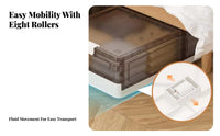 Wheeled Under-Bed Container foldable Organizer container Foldable Design for Closet
