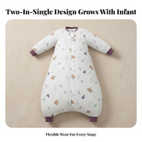 Antiescape infant Sleep bag 2-in-1 Design adaptable Sleepsuit Walkable Sleeping Bag fastener Guard for Infants, Toddlers, Parents, nighttime, Cold Weather, Nap Time, Naptime