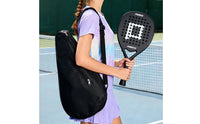 Racket Bag with Shoulder Strap Teardrop-Shaped Tennis Racket Bag Sleek for Pickleball Players, Sports Training