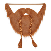 Halloween Beard Prop Mask with Viking Braids
