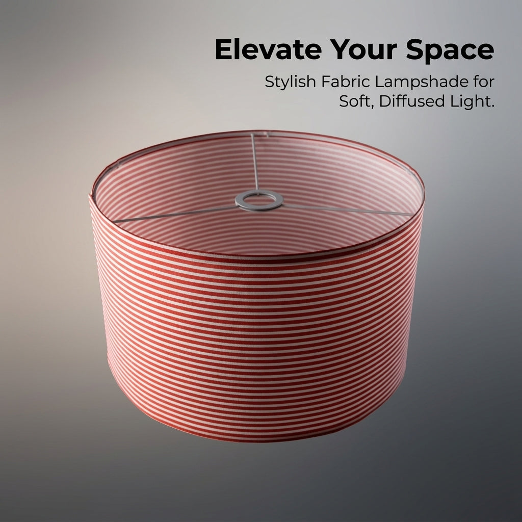 Foldable Lampshade with Cloth Shade for Ceiling Light and Bedside Lamp, Glare-Reducing for Bedroom and Home, Easy Assembly Design