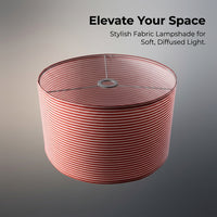 Foldable Lampshade with Cloth Shade for Ceiling Light and Bedside Lamp, Glare-Reducing for Bedroom and Home, Easy Assembly Design