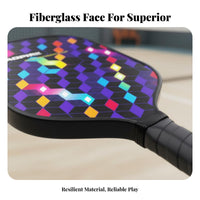 Fiberglass Pickleball Paddle Non-Slip Grip Pickleball Paddle Large Sweet Area Shock Absorbing for Professionals