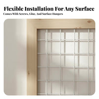 Space-Saving vertical surfaceMounted lattice Planter Decorative Plant Stand sturdy Home Decoration Easy Installation for Gardeners, Apartment Dwellers, Balcony, Living Room, Hallway, adjacent to unobstructed-frameing