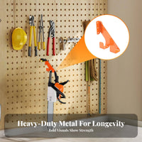 Woodcutting Tool Holder Wall Mount Heavy-Duty Space Saving Garage Organization for Workshop, Shed