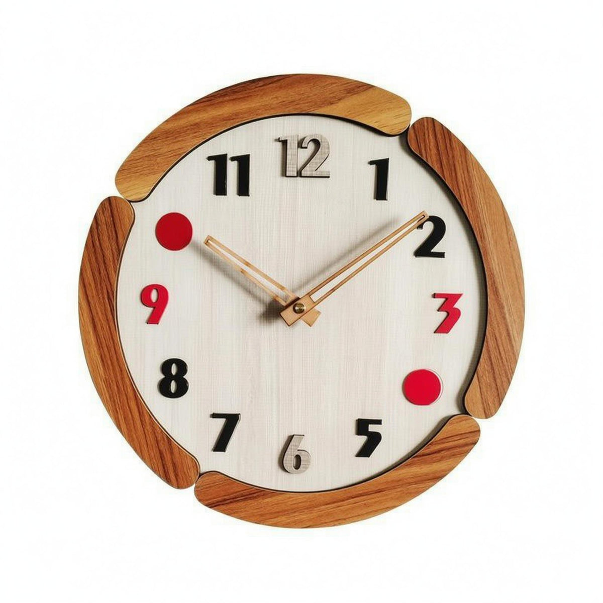 Wooden Wall Clock Easy Reading Wooden Wall Clock Clockwork Mechanism Timepiece